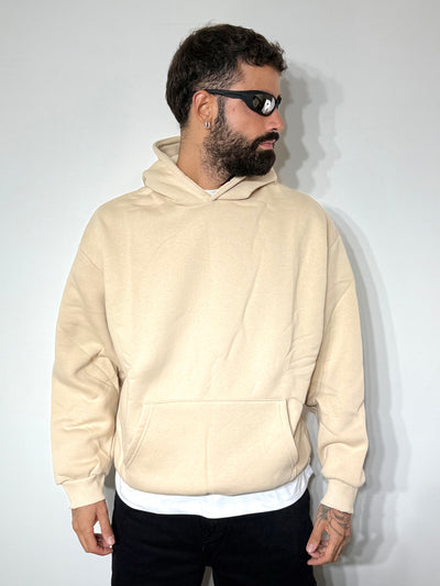 Felpa boxy cream
