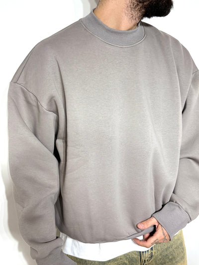 Felpa girocollo grey