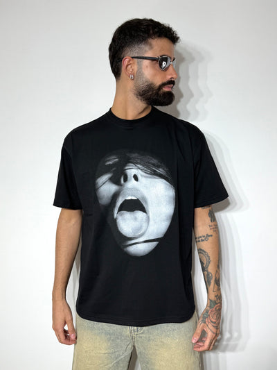 T SHIRT FACEBLACK