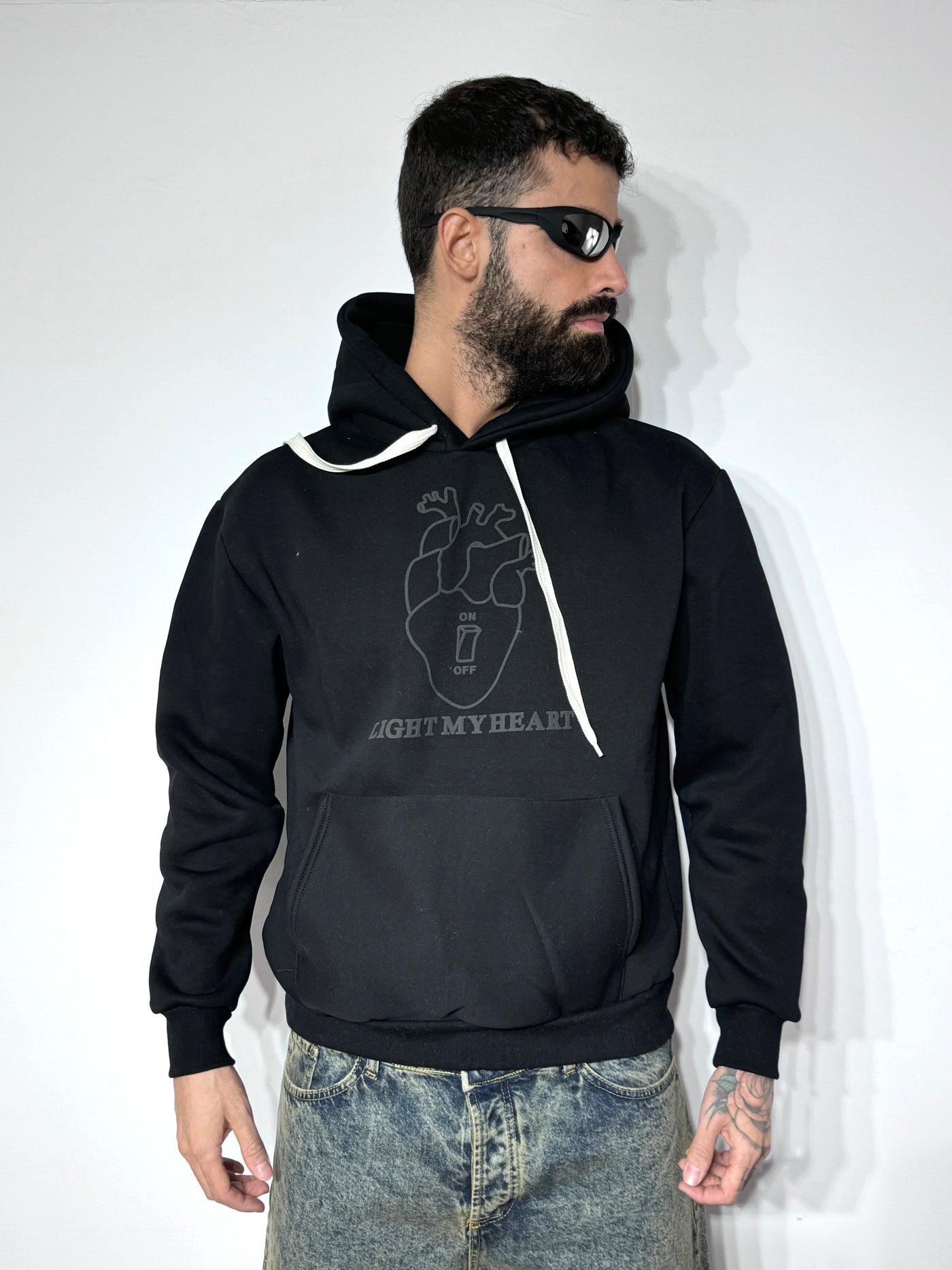 FELPA HEART BLACK