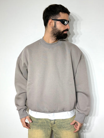 Felpa girocollo grey