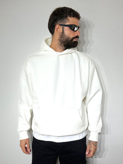 Felpa boxy white
