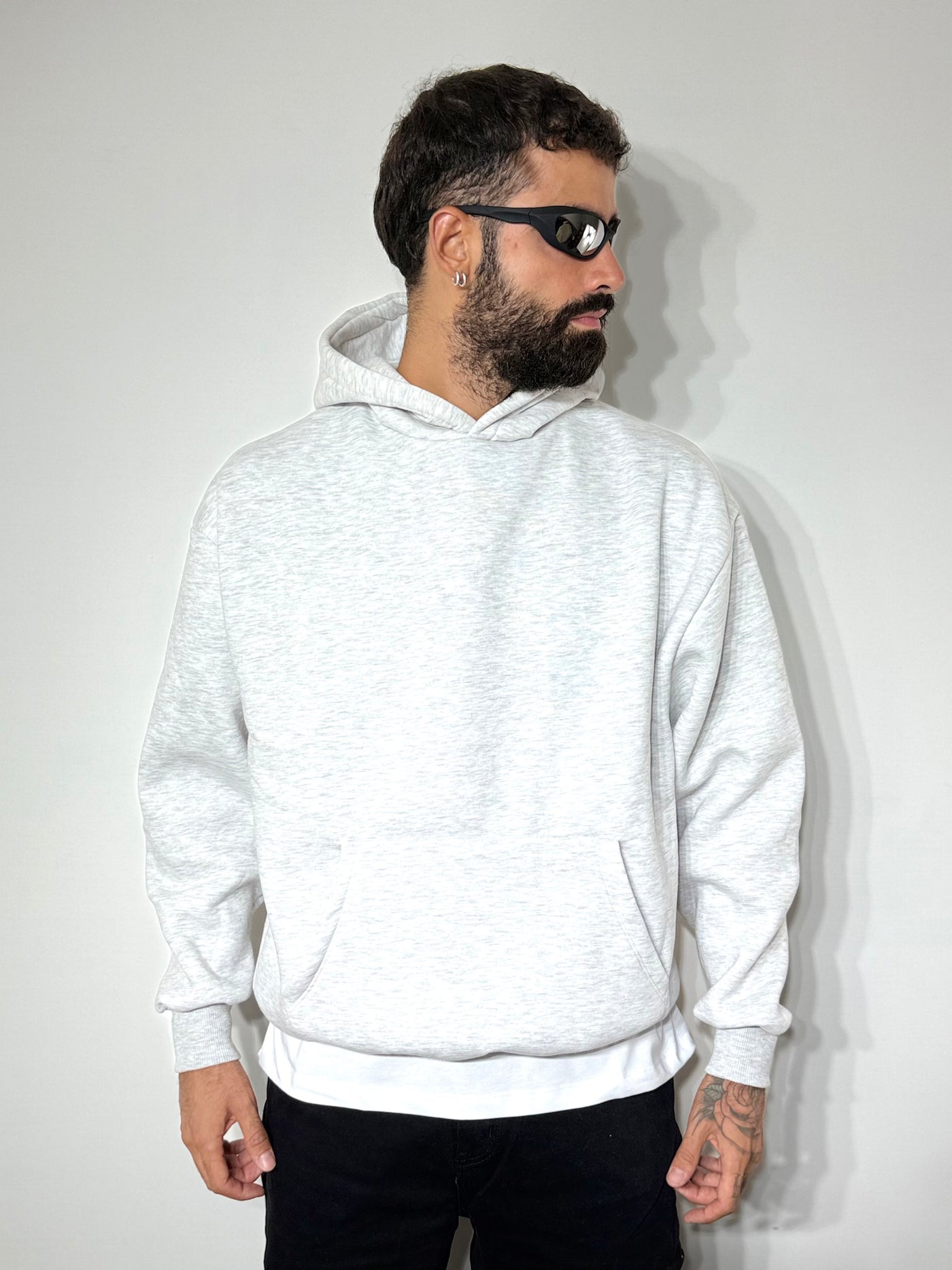 Felpa boxy grey