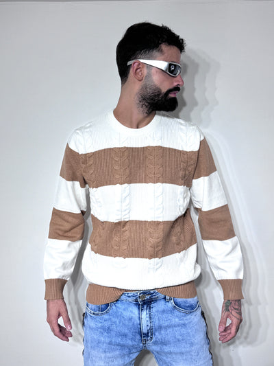 PULL LINEE BEIGE