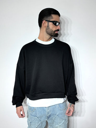 CREWNECK BOXY BLACK