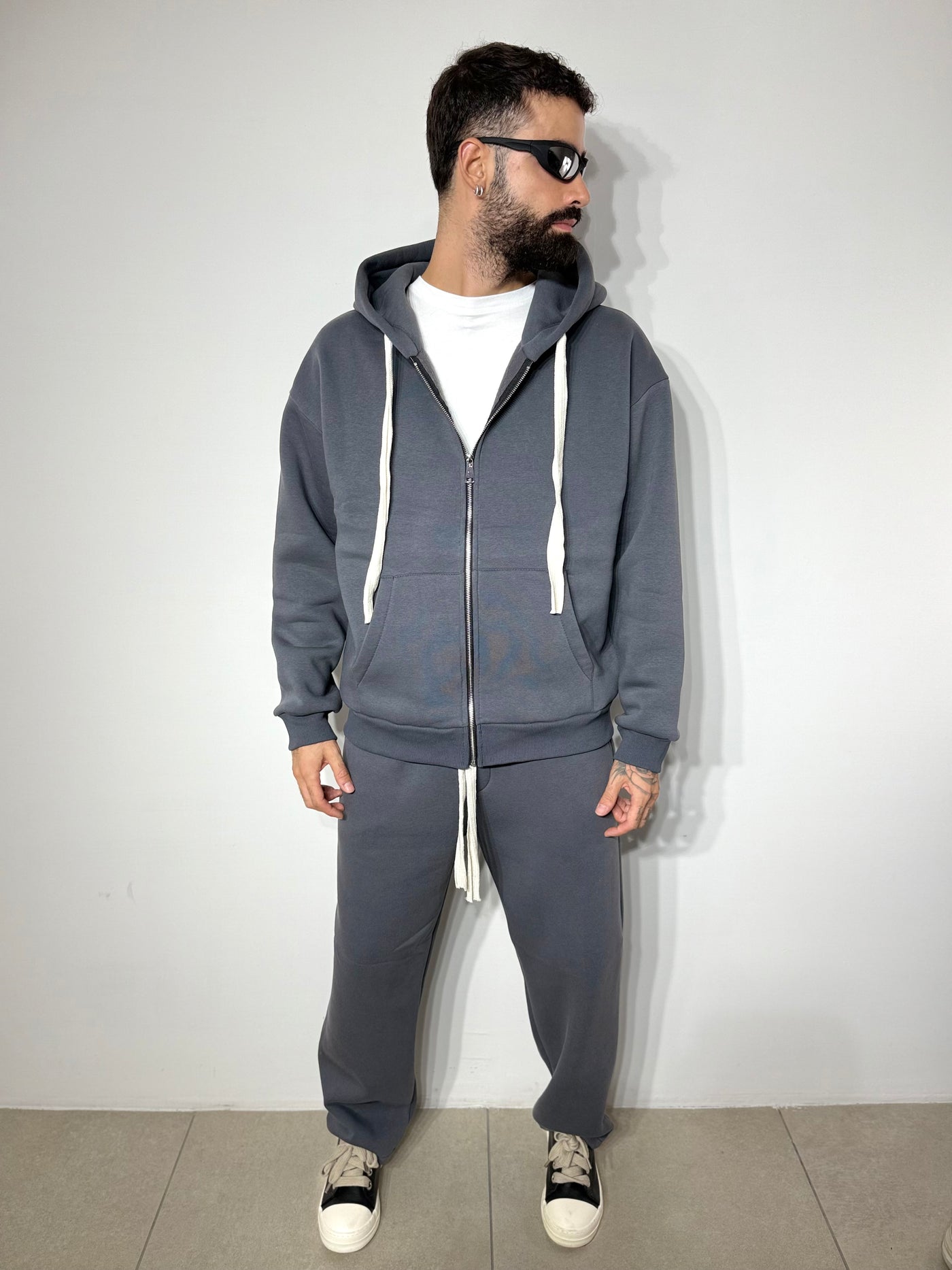 Tracksuit zipgrey