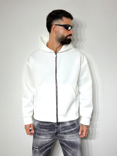 Felpa scuba white
