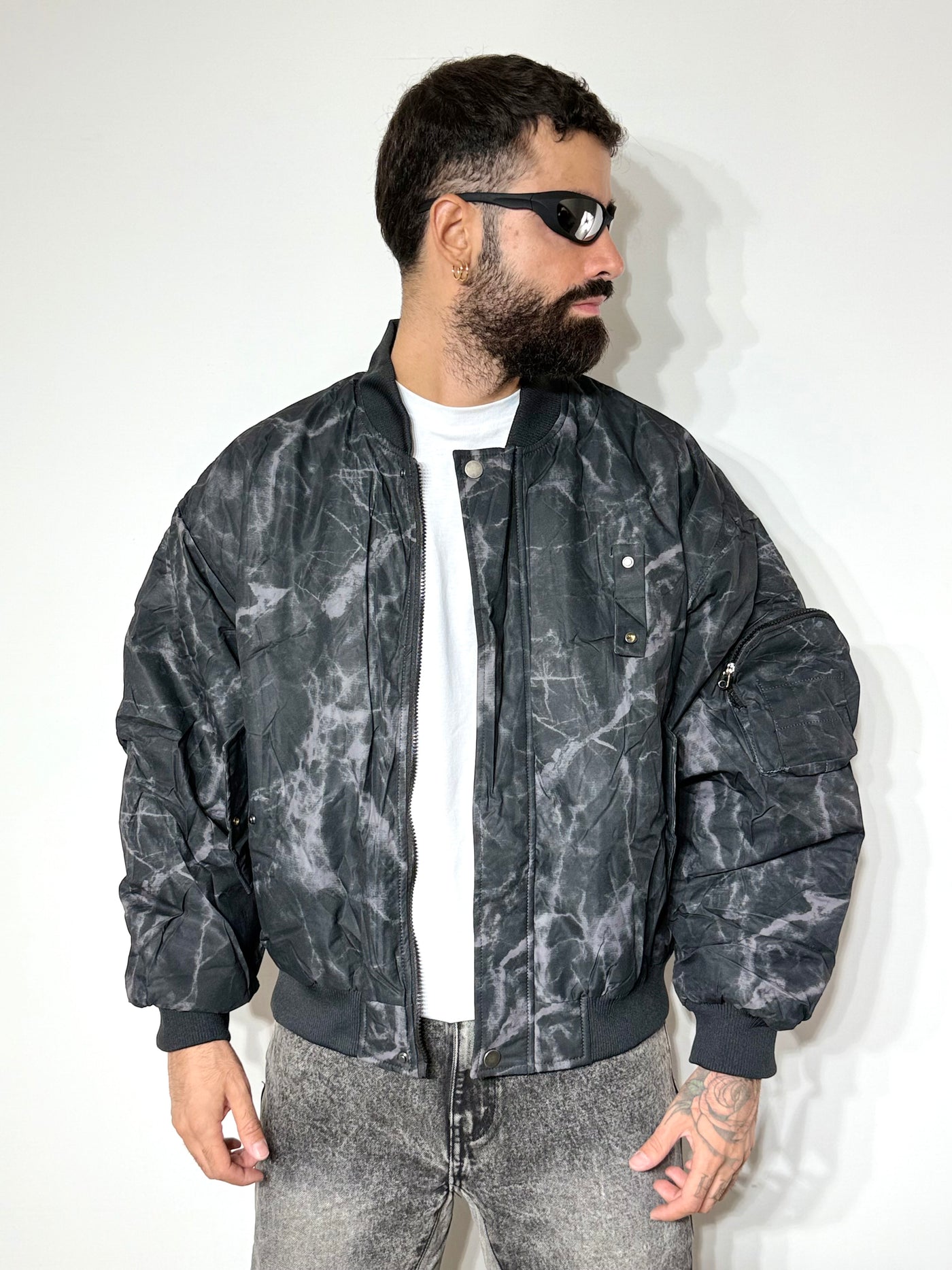 Bomber marbleblack