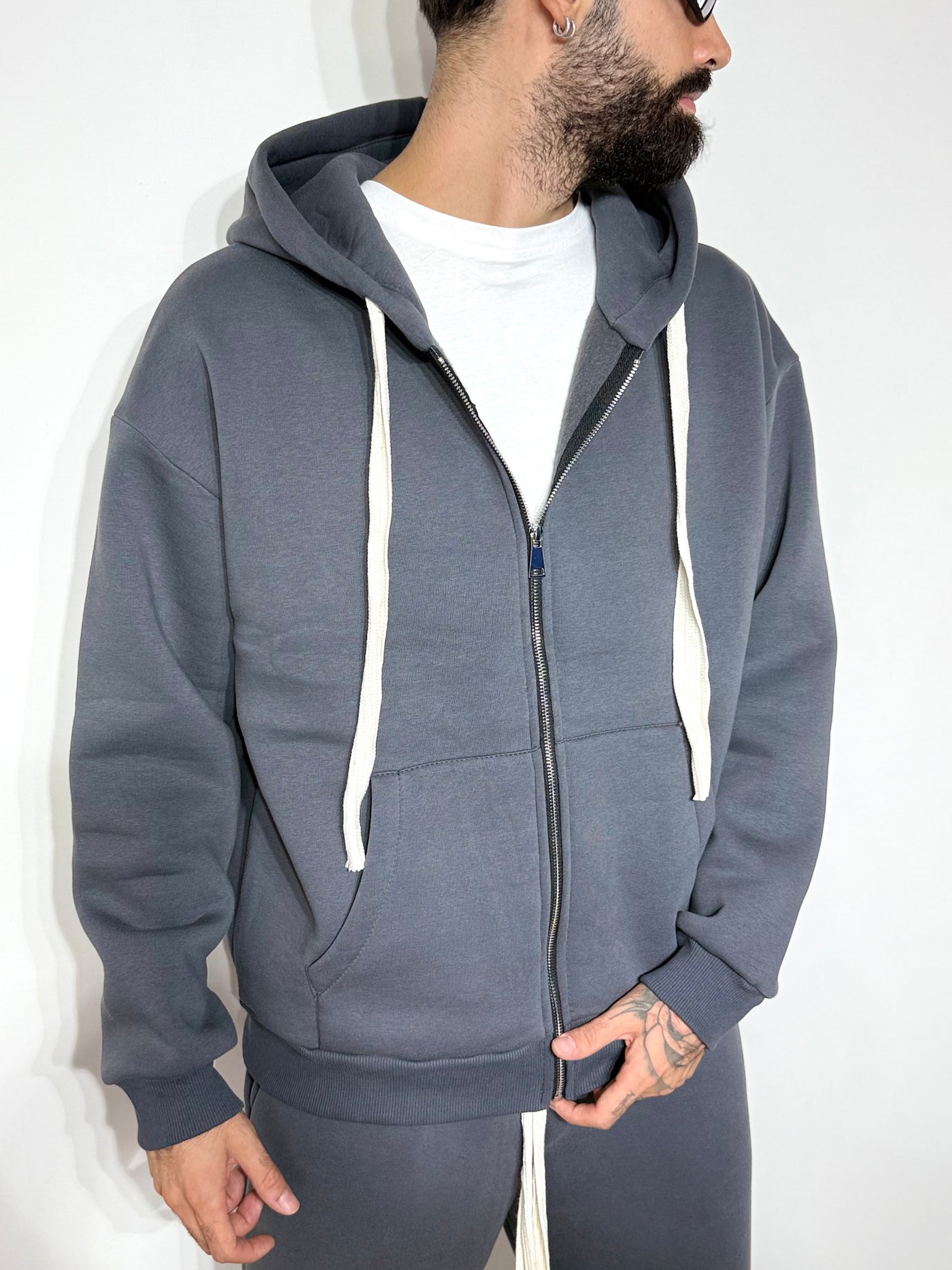 Tracksuit zipgrey