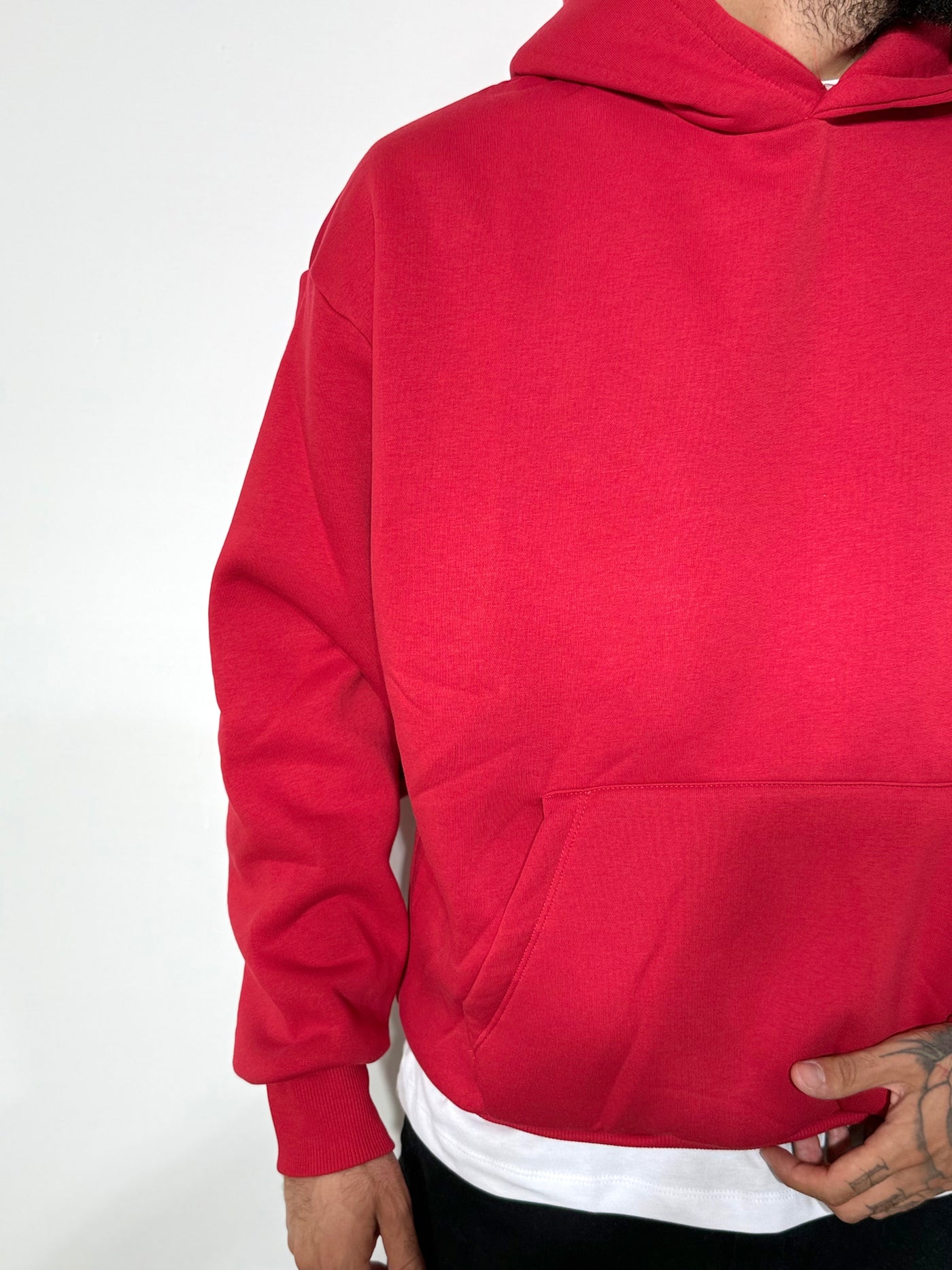 Felpa boxy red