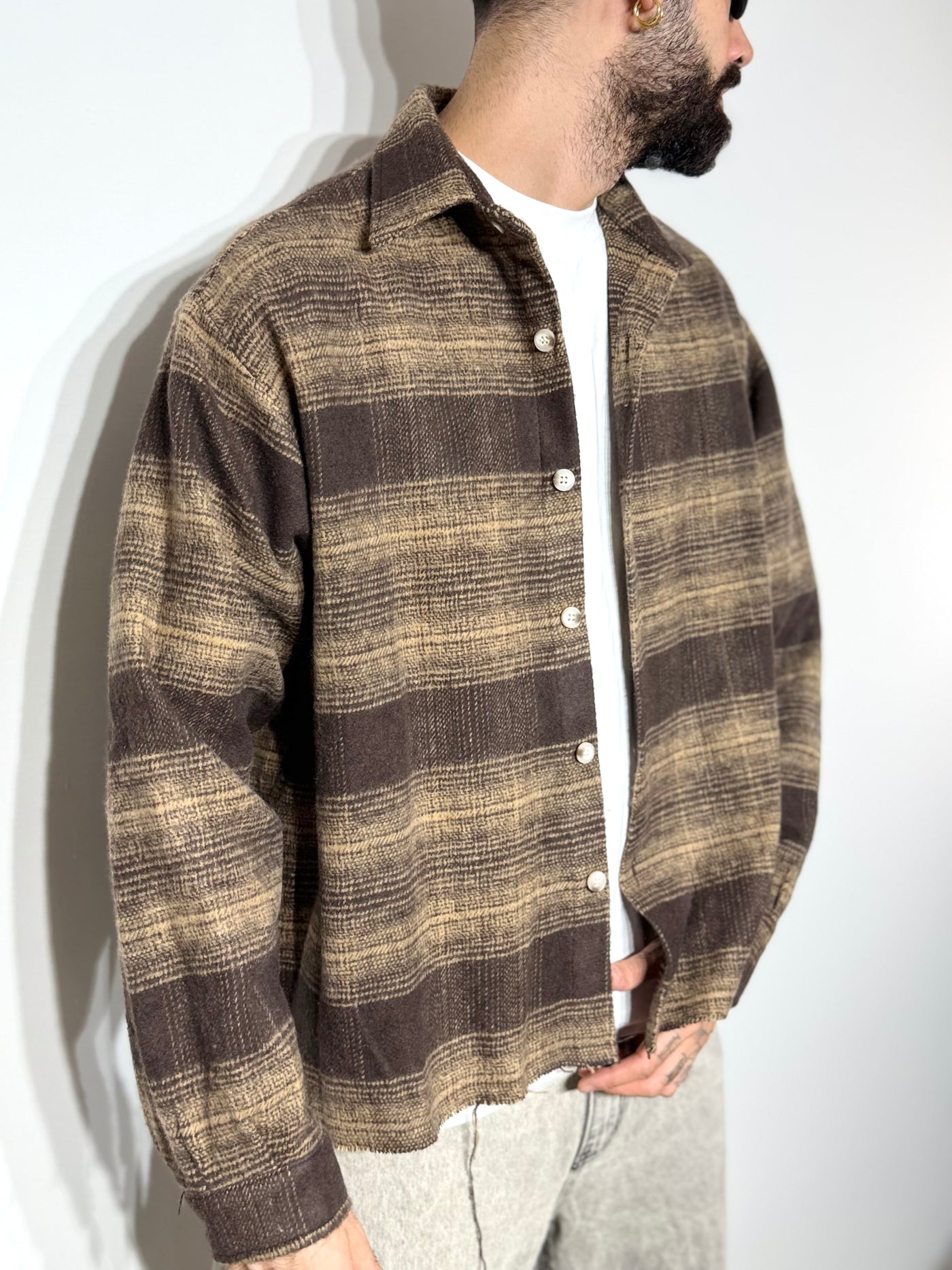 Camicia flanella brown