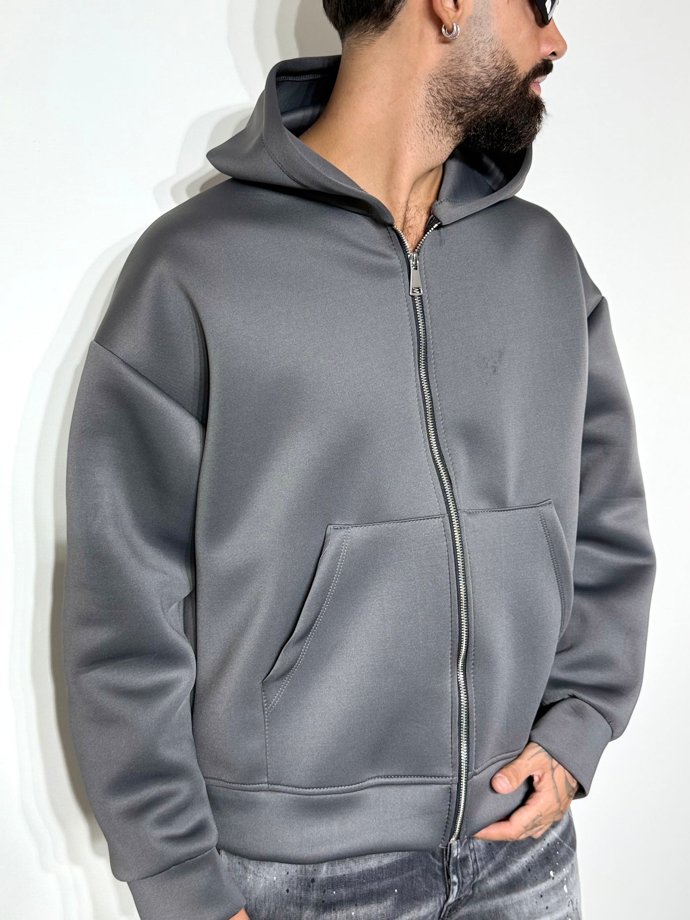 Felpa scuba grey
