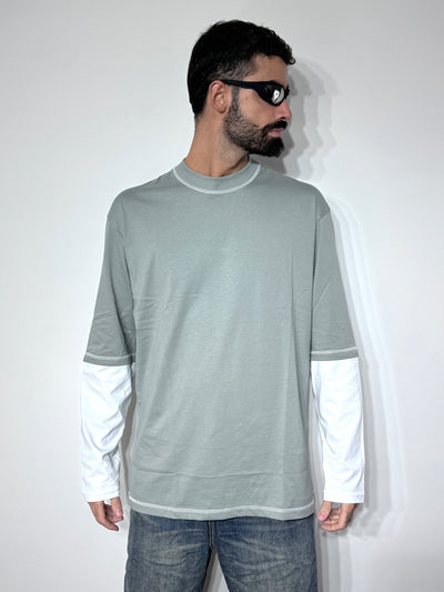 T SHIRT CONTRAST GREY