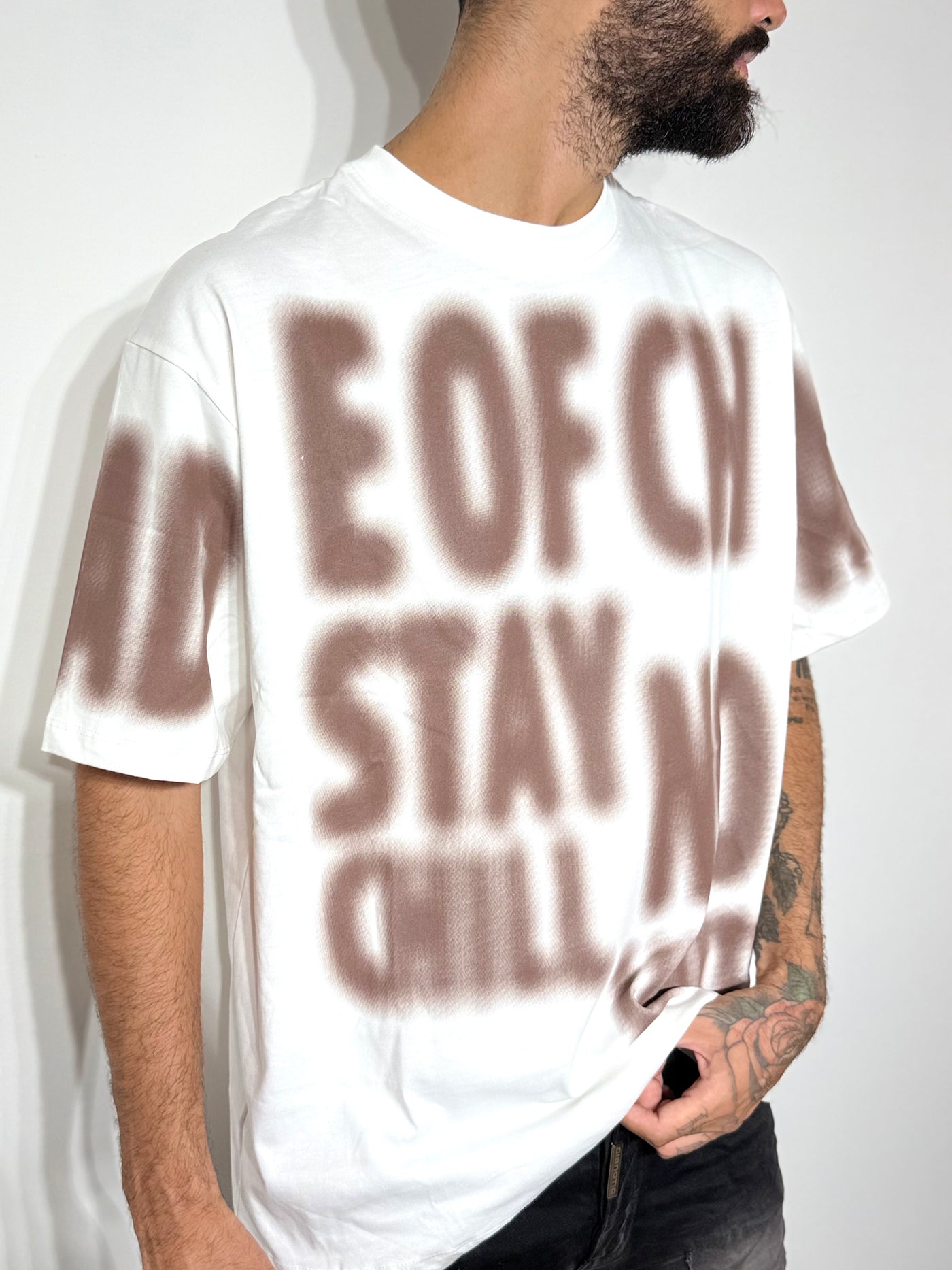 T shirt letterwhite